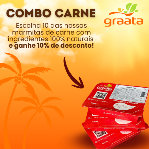 Combo 10 marmitas de carne