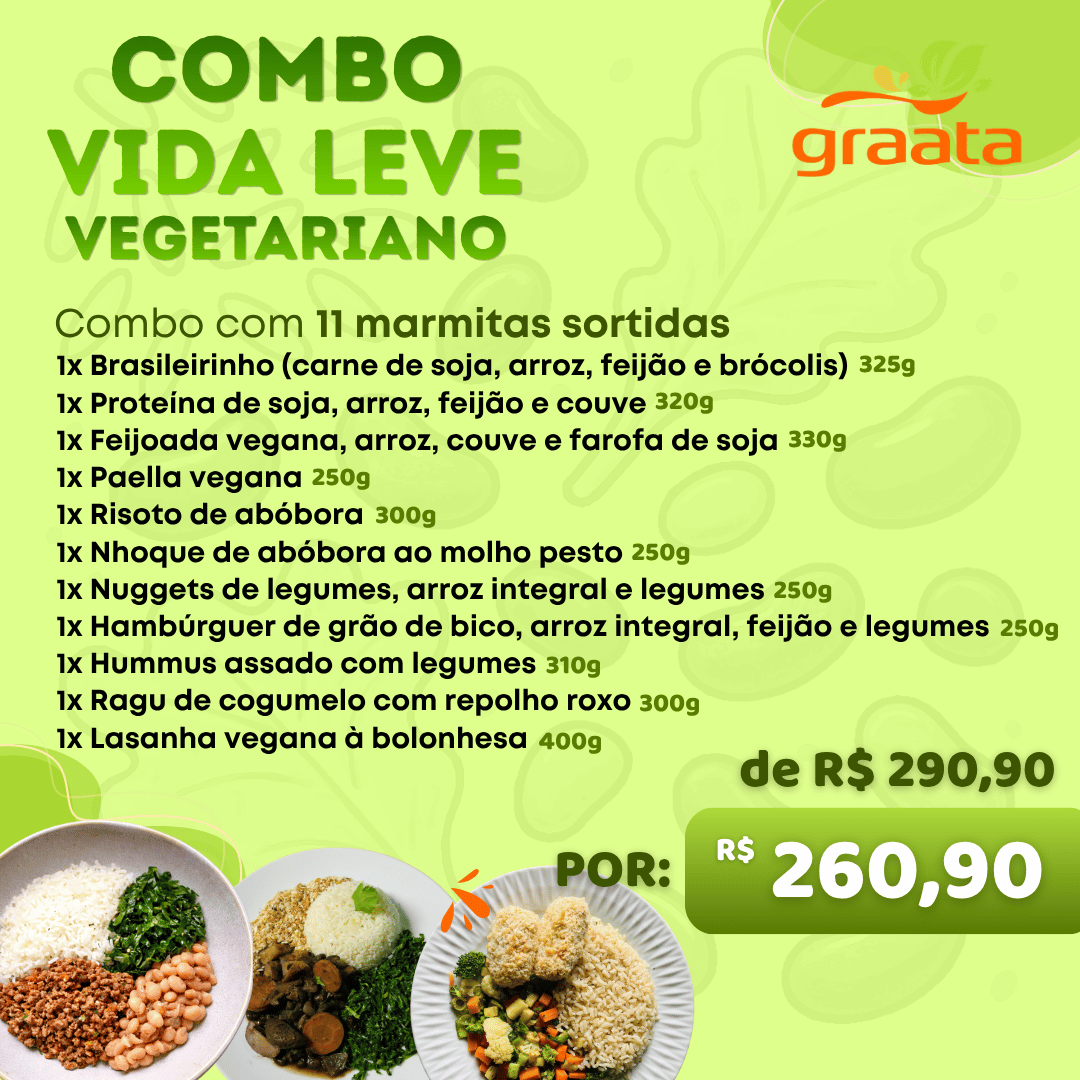 Combo Vida Leve vegetariano
