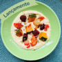 Hummus com legumes assado