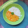 Bobó de grão de bico com arroz branco