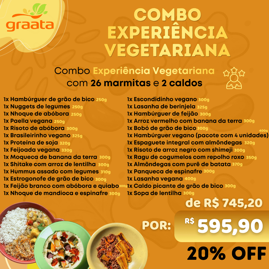 Combo Experiência Vegetariana