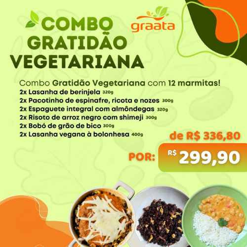 Combo Gratidão Vegetariano