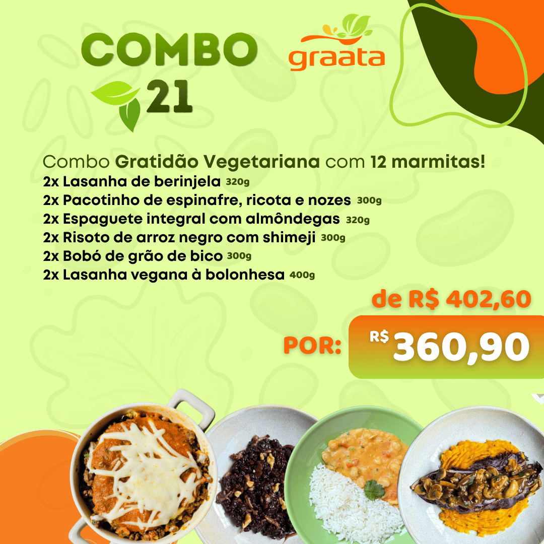 Combo Gratidão Vegetariano