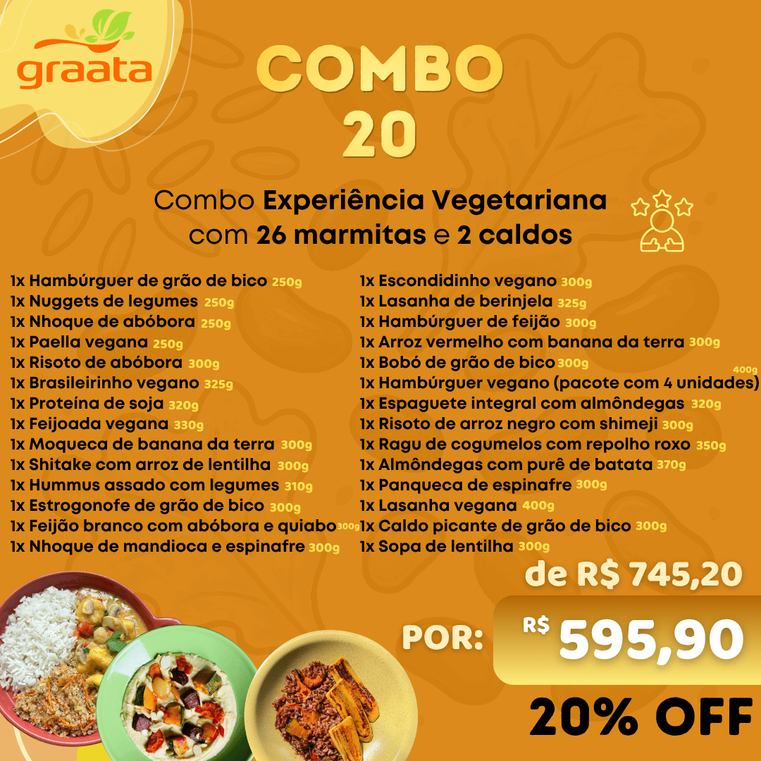 Combo Experiência Completa Vegetariana
