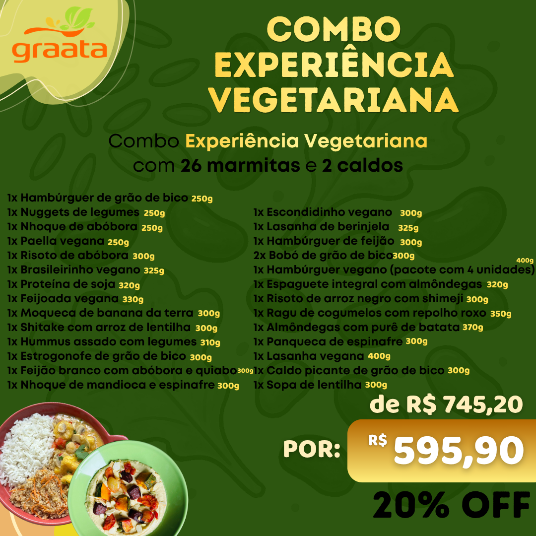 Combo Experiência Vegetariana
