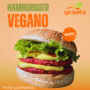 Post do Instagram Hamburguer vegano Lançamento Hamburgueria Restaurante Saudável Minimalista Bege (1080 x 1080 px) (1)