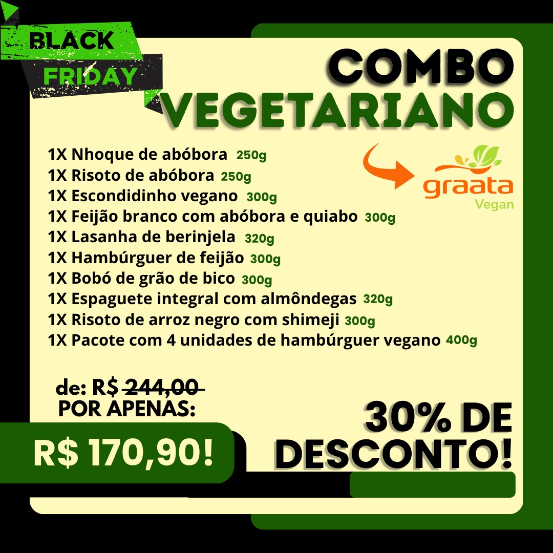 Combo Black Vegetariano