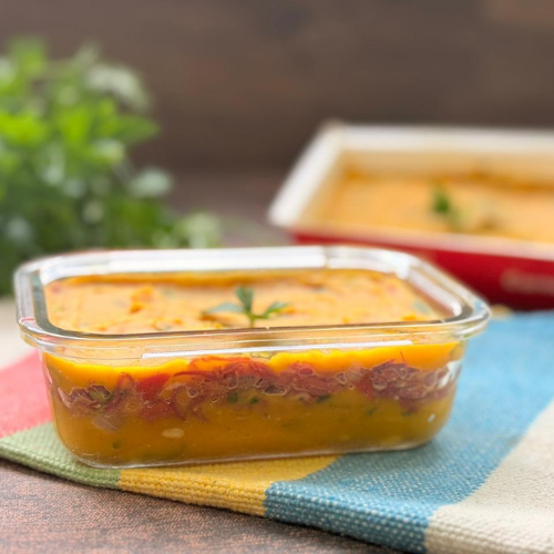 Escondidinho de carne seca com abóbora