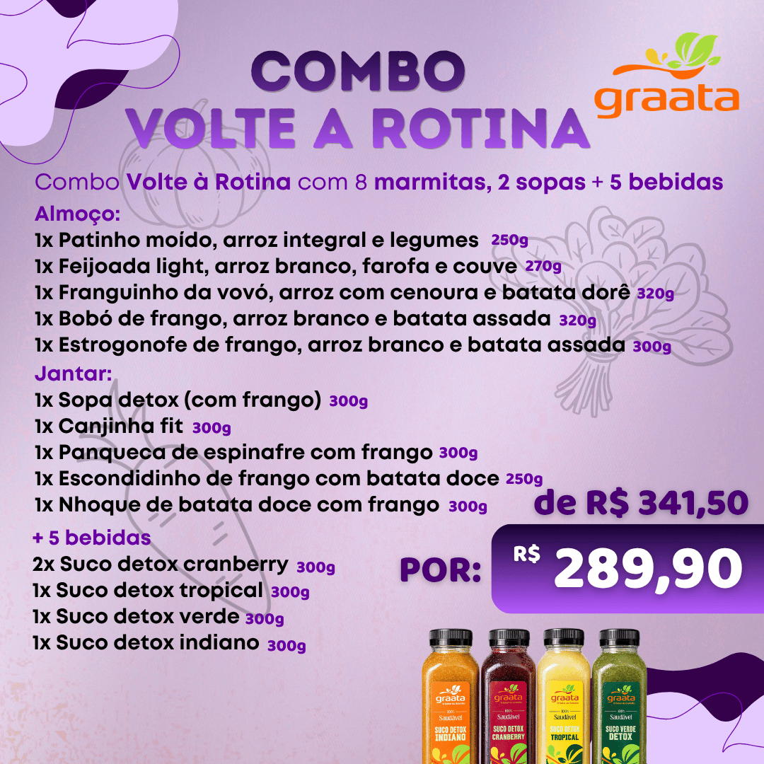 Combo volte à rotina