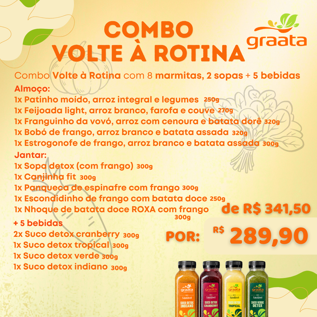Combo volte à rotina