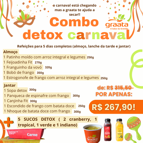 Combo detox carnaval
