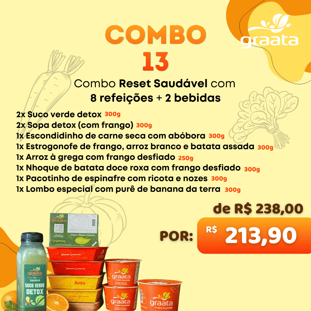 Combo reset saudável