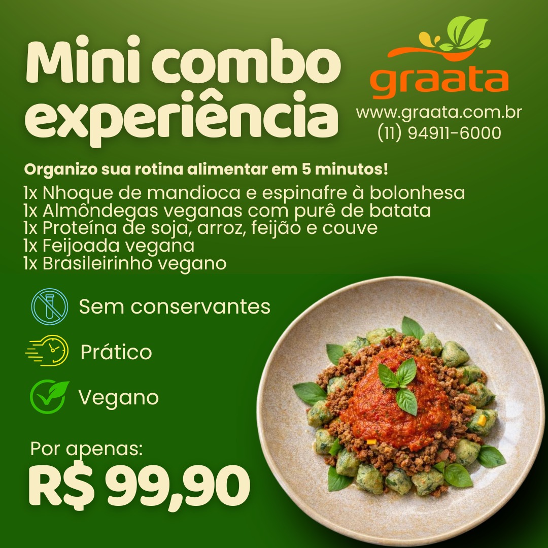 Mini combo experiência veg